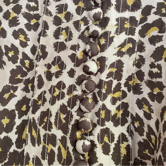 Zimmerman Leopard print structured silk dress - Picture 4 of 8